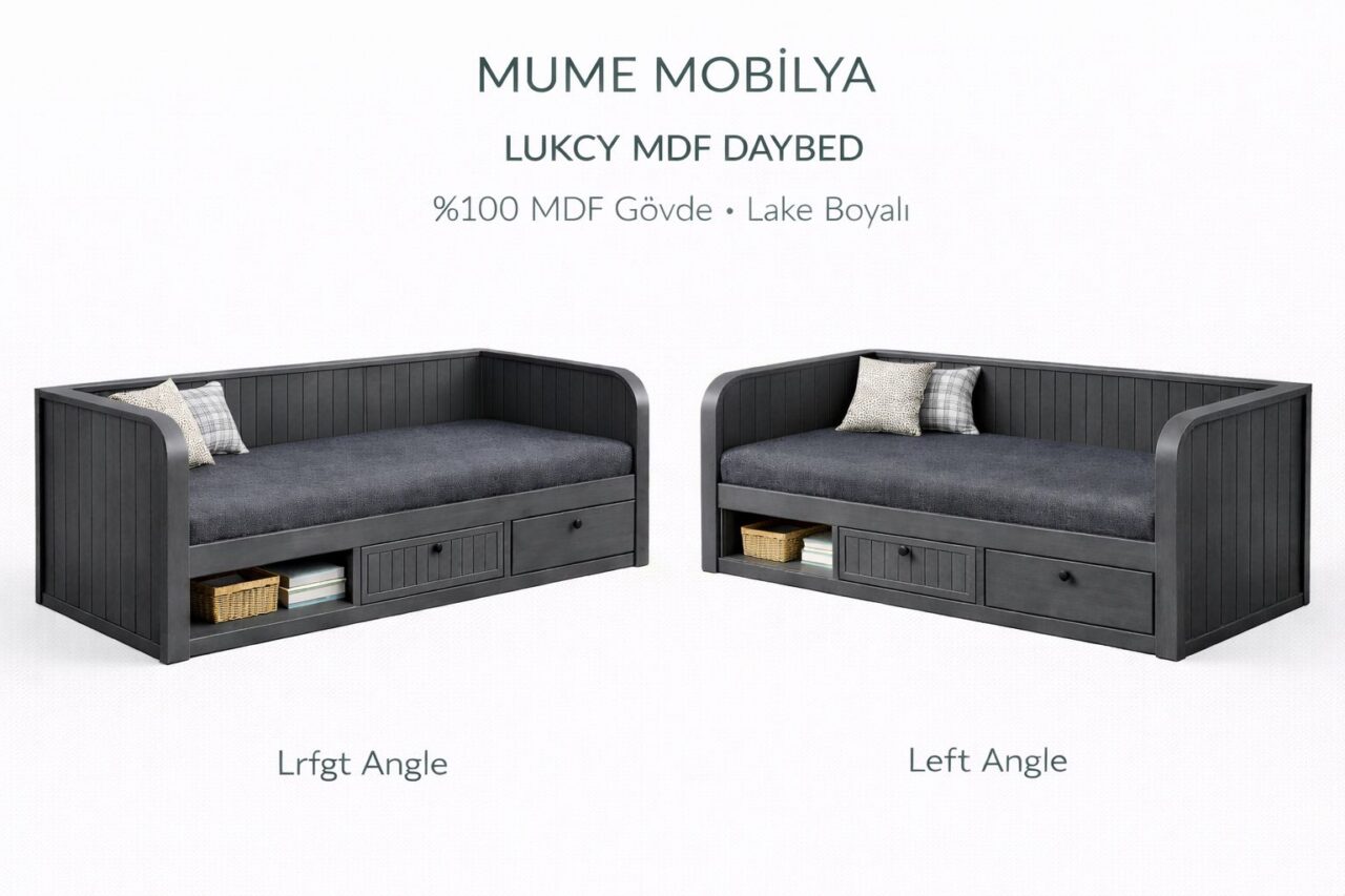 MUME Lucky MDF Daybed Antresit Gri (2)