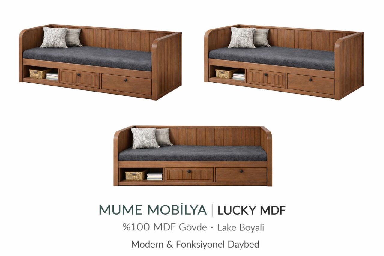 MUME Lucky MDF Daybed Ceviz (2)