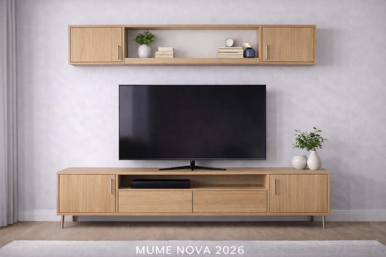MUME Nova Tv ünitesi 200cm Meşe